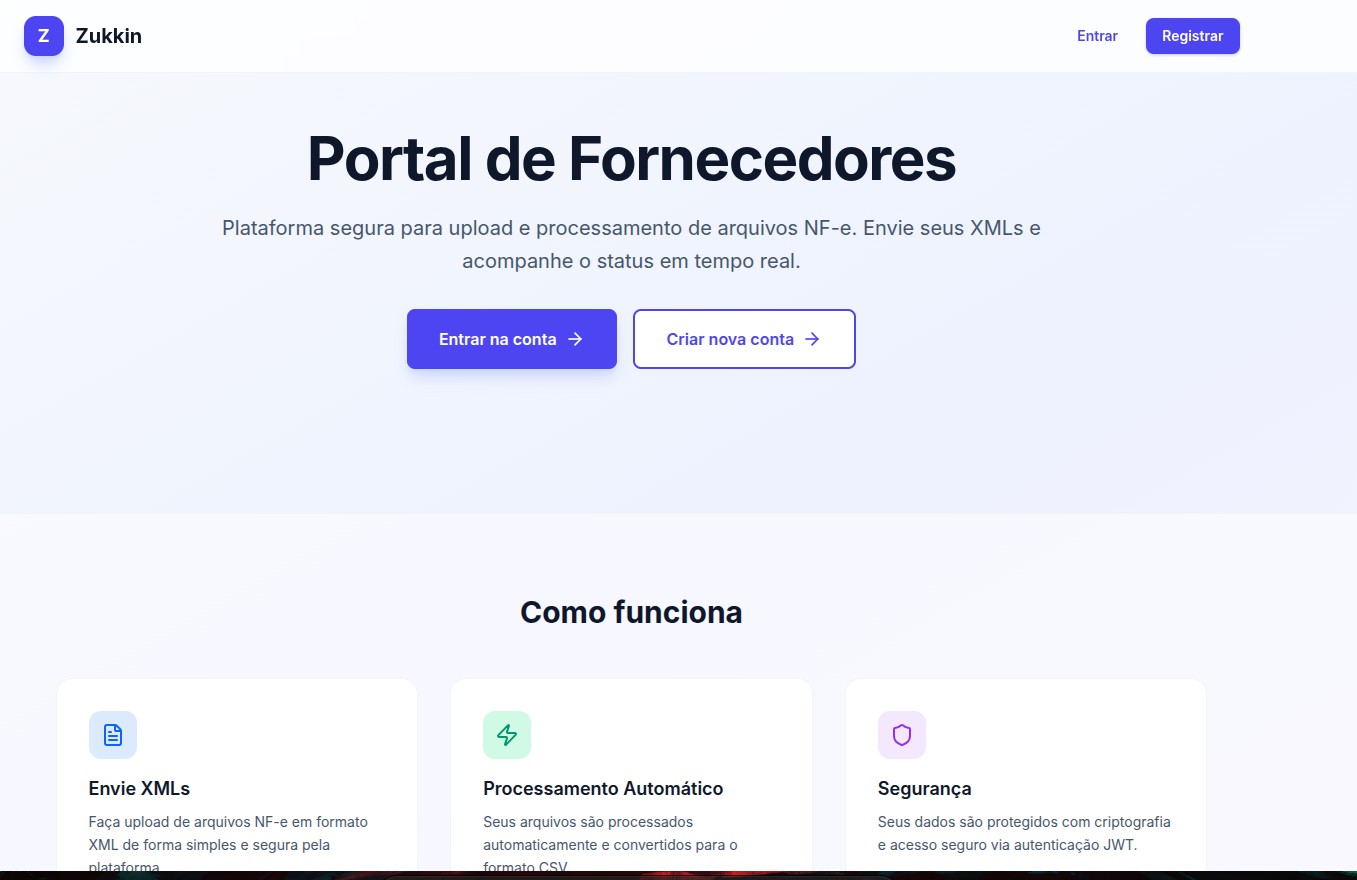 Zukkin — Pesquisa de Preços via NF-e screenshot 1